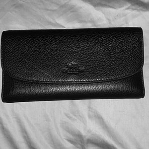 Authentic Coach Black Wallet/Checkbook
